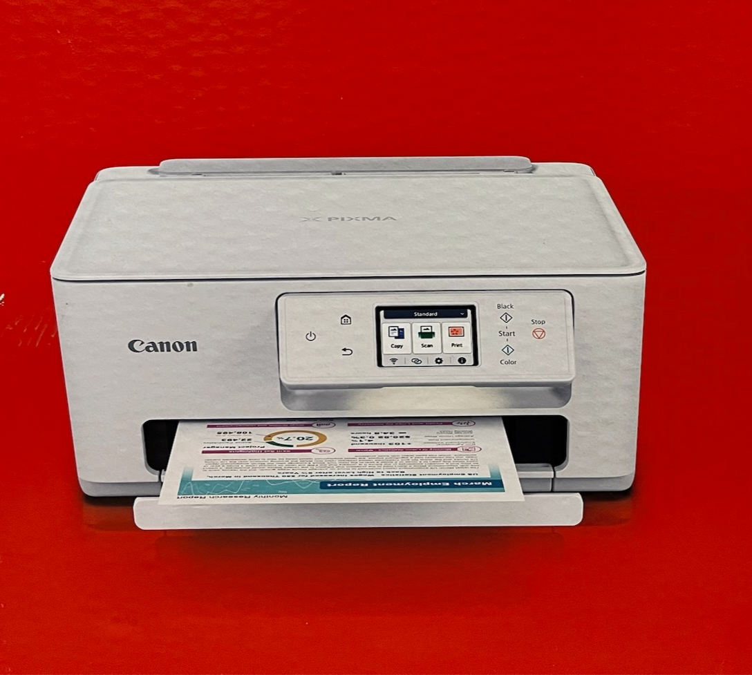 SELT / SOLD Canon PIXMA A4 bleksprautuprentari með Wi-Fi og 350 blaða skúffu. 2