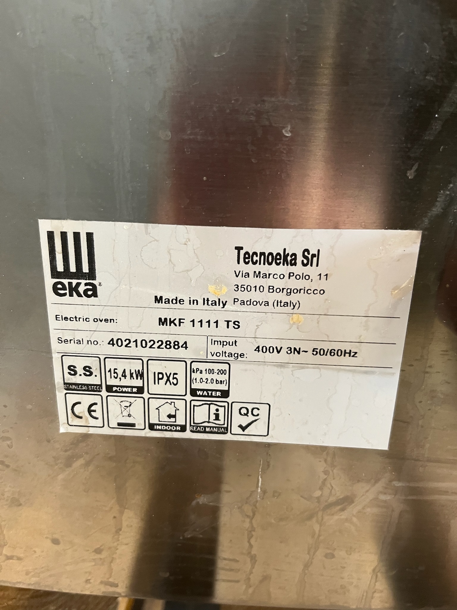 TecnoEKA gufuofn frá BVT, 11 bakka 7