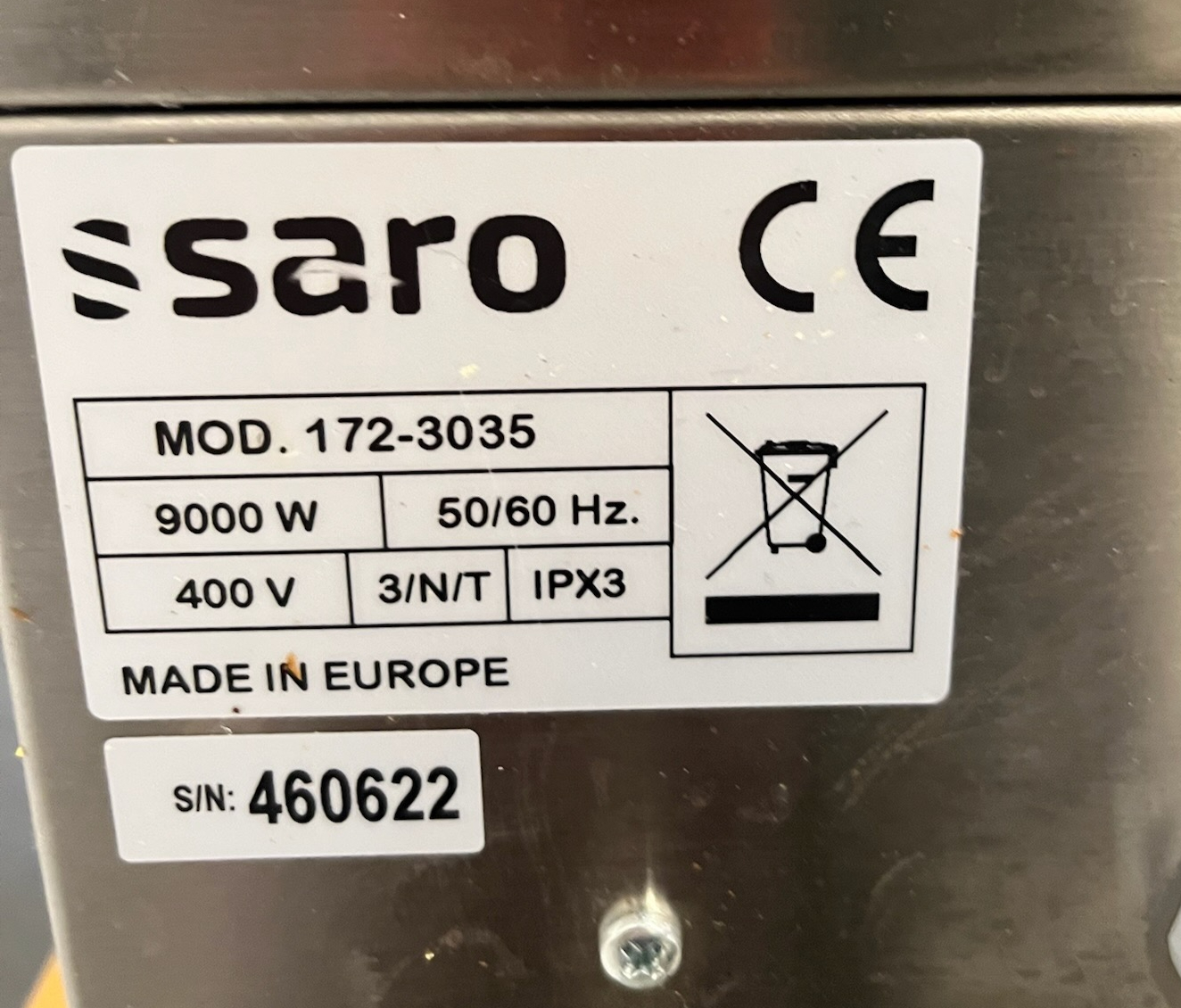 SELT / SOLD Saro grillpanna fry top 760, 82x40sm. 3