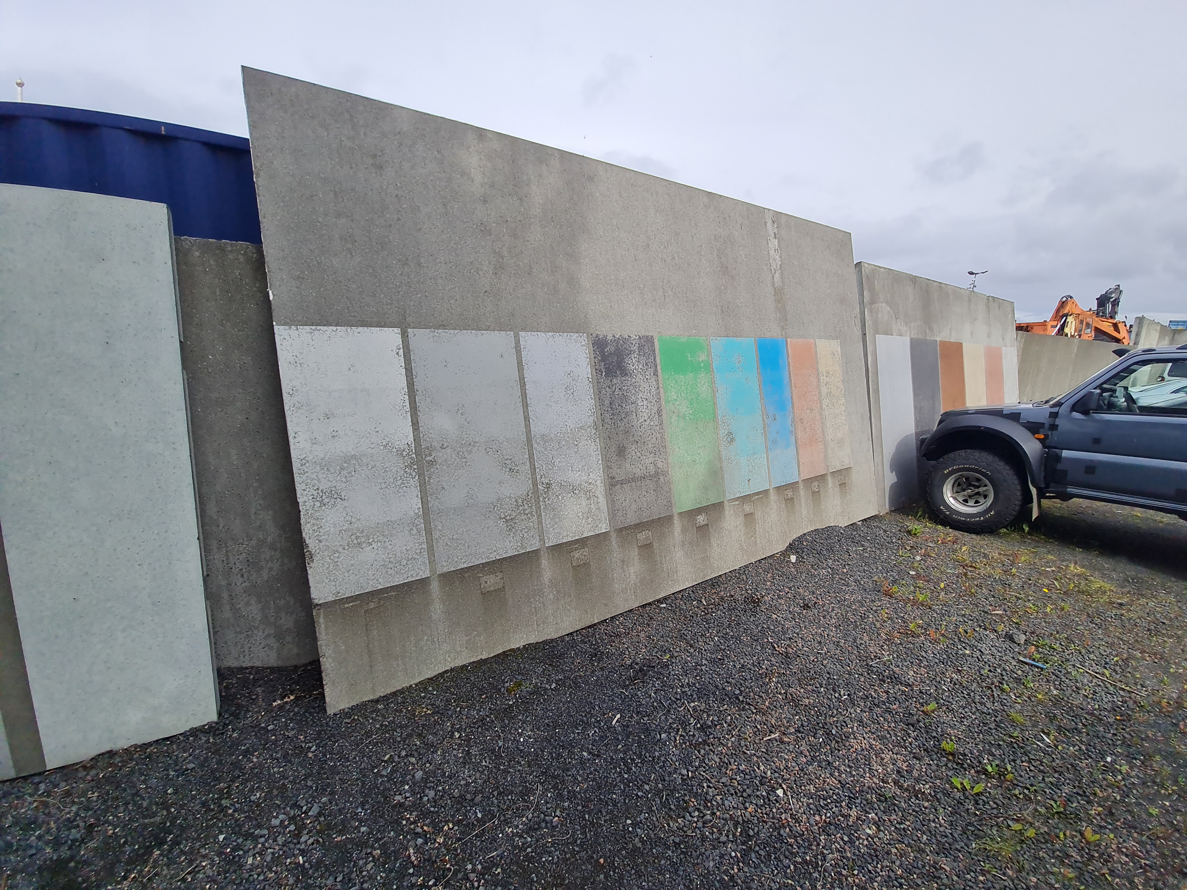 SELT / SOLD Forsteyptar plötur fyrir garðskálann, útihúsið, tækjahúsið 5
