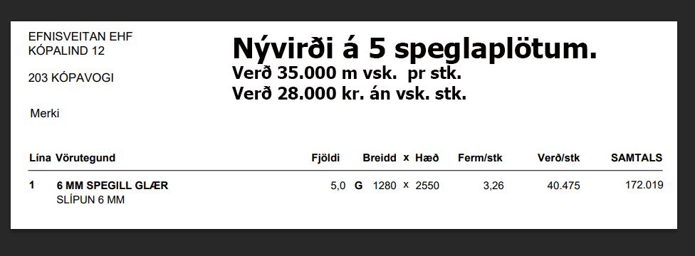 Selt - Speglaveggur - 2 sett 2