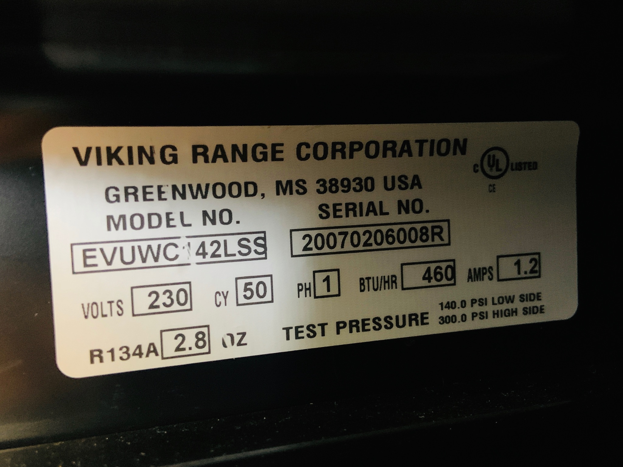 Selt - Hvítvínskælir - Viking Range frá Fastus 8