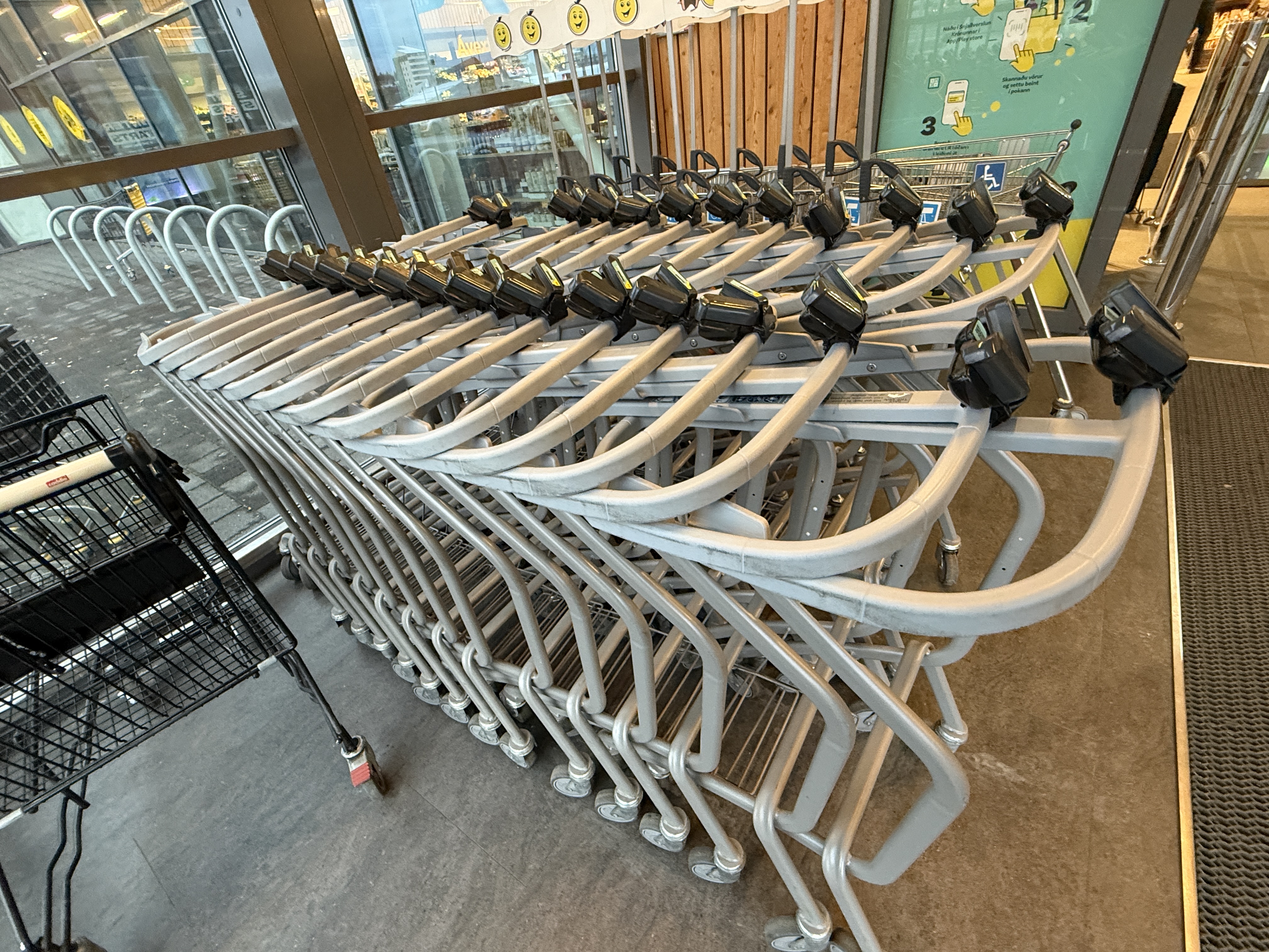 SELT / SOLD Innkaupakerra - 86L barnavagna-/körfuflutningsvagn (28stk) 3