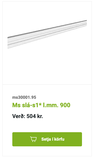 SELT / SOLD MS hillurekkar frá Rými 6