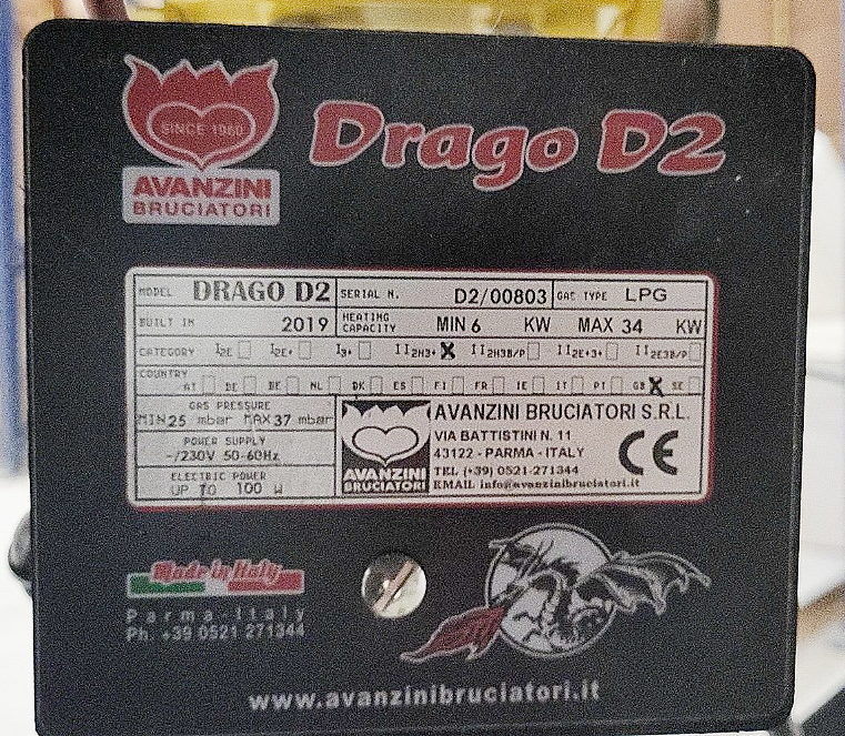 SELT / SOLD Drago D2 pizzaofn 3