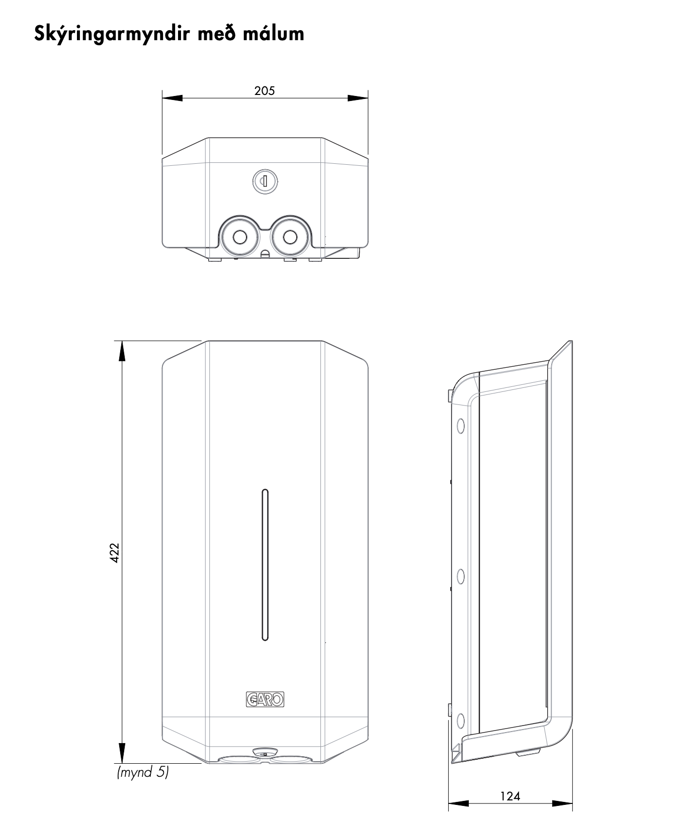 SELT / SOLD GARO GLB+ 22kW / 32A heimahleðslustöð 15