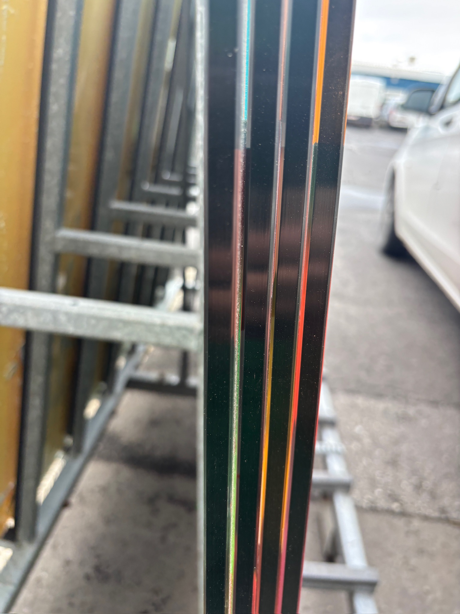 SELT/SOLDHert gler / glerveggir, L265xH132sm. (4 stk.) 4