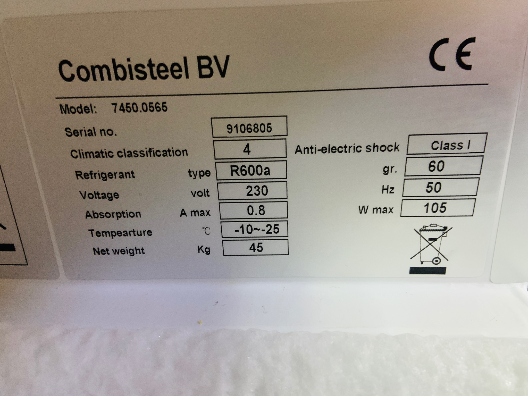 Selt/Endurnýtt-CombiSteel frystir 3