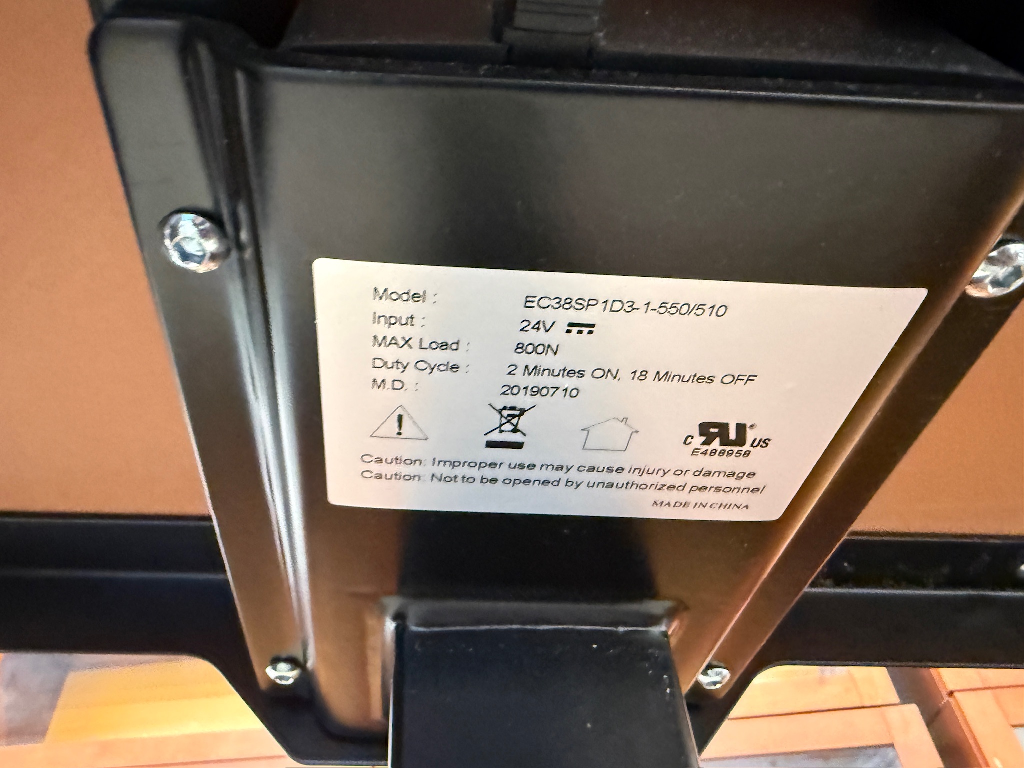 SELT / SOLD EFG rafmagnsborð frá A4, B160xD70sm. 11