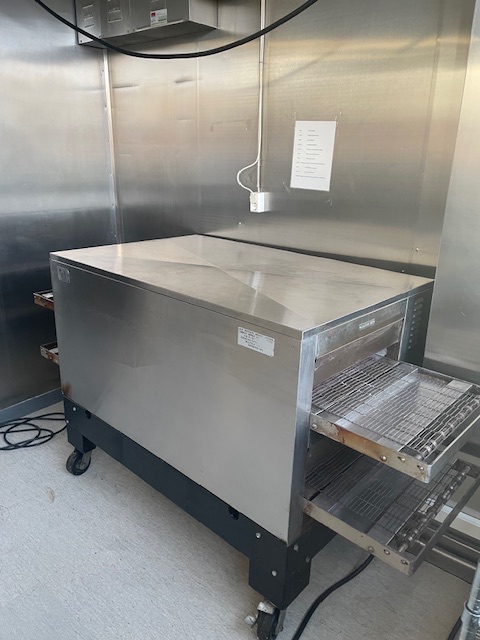 SELT / SOLD CTX Pizzaofn / færibandaofn á hjólum 2