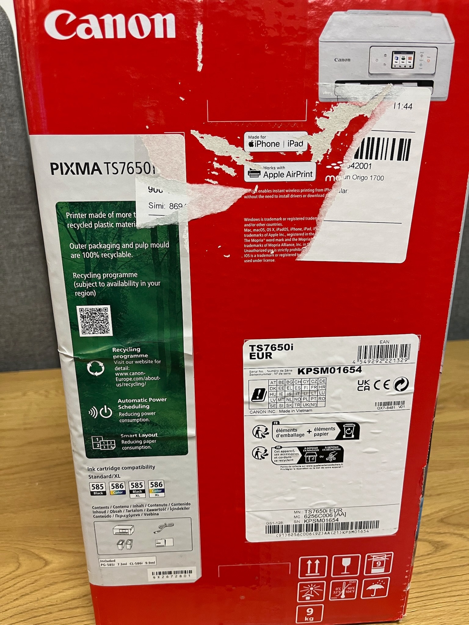 SELT / SOLD Canon PIXMA A4 bleksprautuprentari með Wi-Fi og 350 blaða skúffu. 4