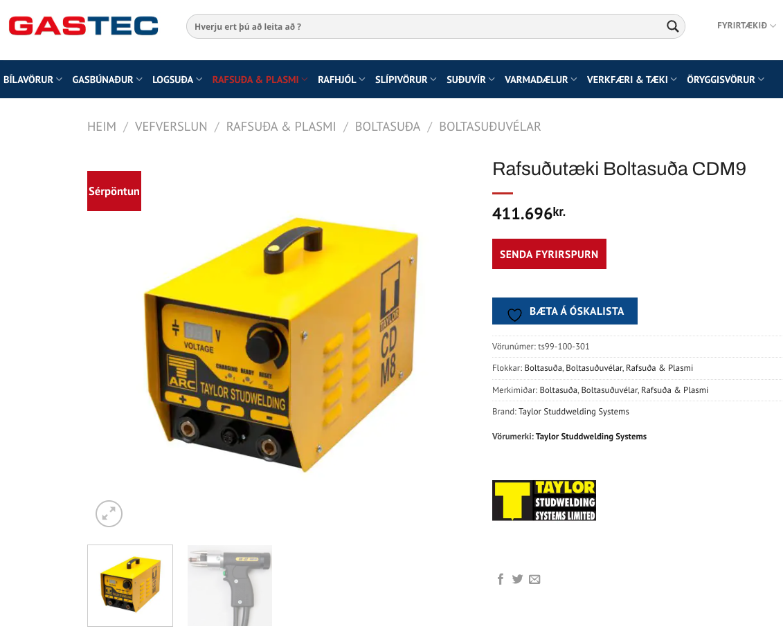 SELT / SOLD Taylor boltasuðuvél frá Gastec 7