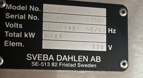 SELT / SOLD - Sveba Dahlen - Pizzuofn - færibanda ofn - ein hæð 2015 2