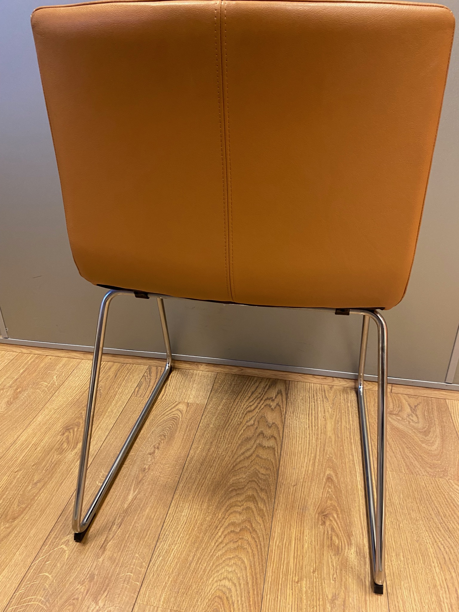 SELT / SOLD Fundarstóll frá IKEA - Ljósbrúnn, leður 6