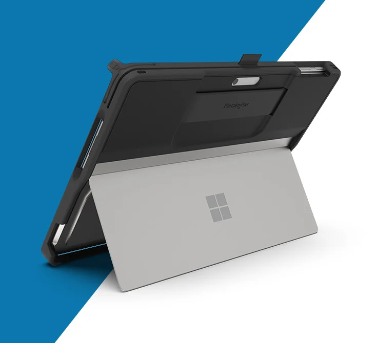 SELT / SOLD MS Surface Pro 11 spjaldtölva m. lyklaborði og í Kensington hlustri 3
