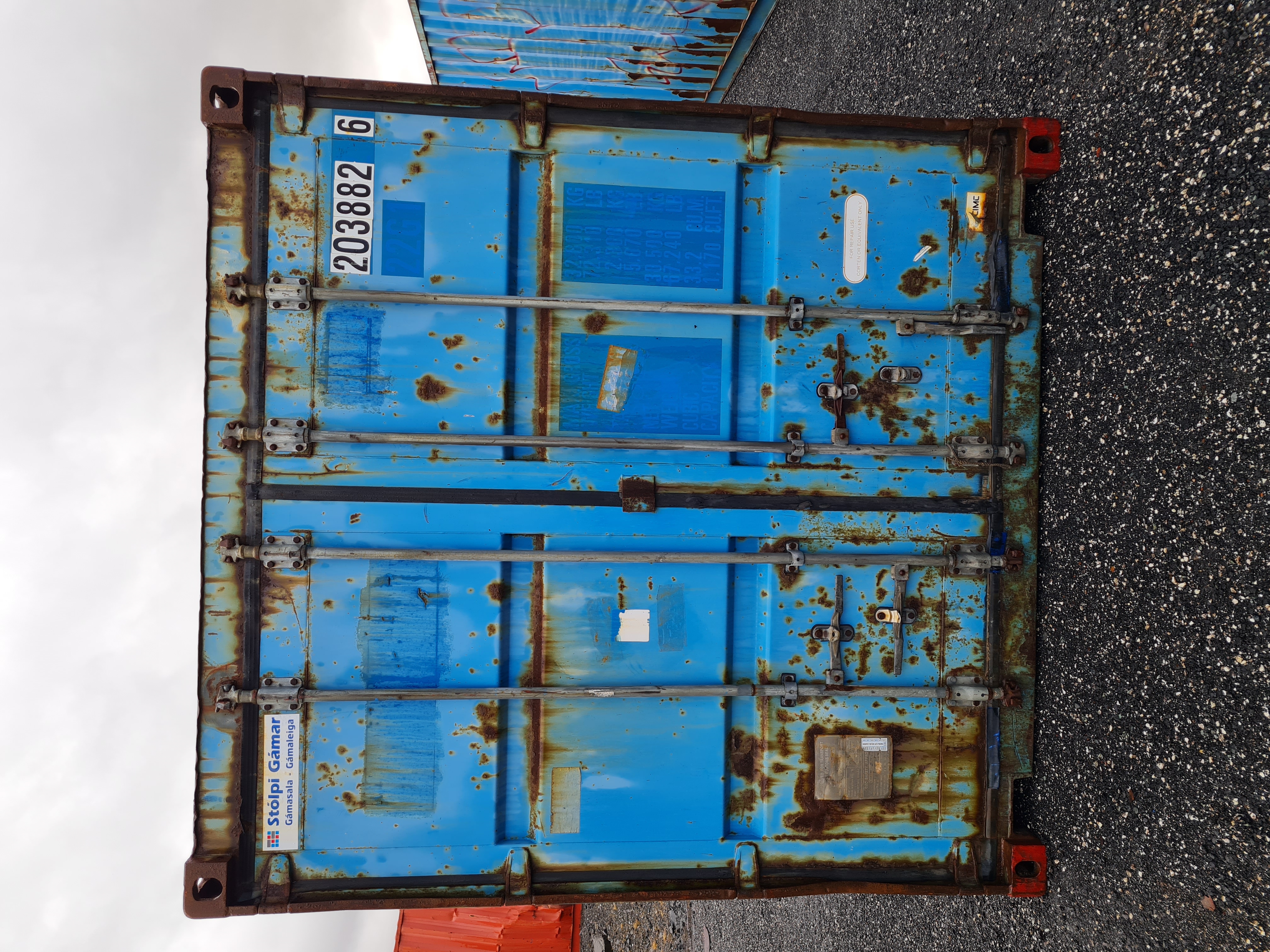 SELT / SOLD Gámur 15 - 20 fet - blár 203882 6
