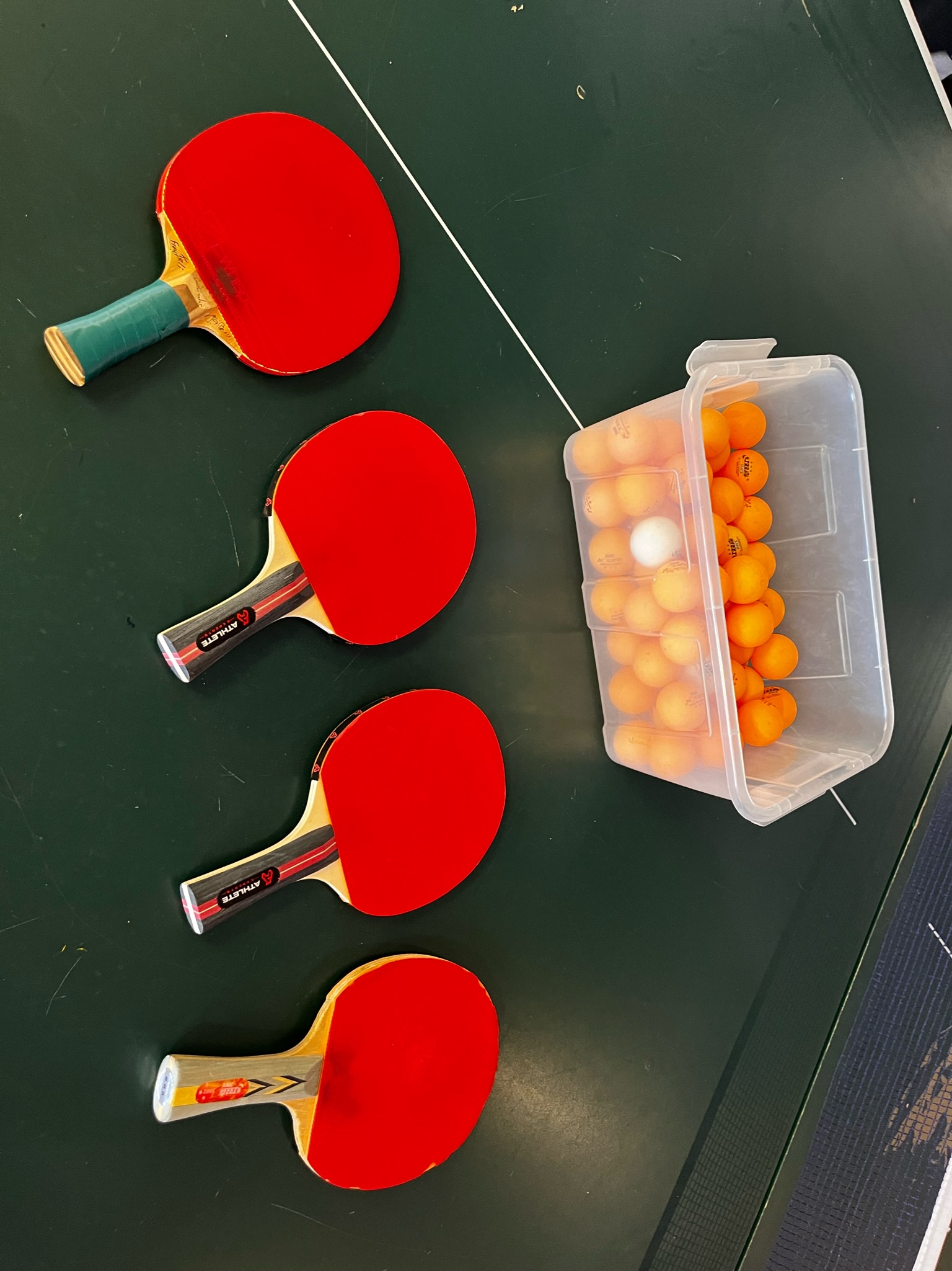 selt/sold Borðtennisborð með öllum fylgihlutum 2