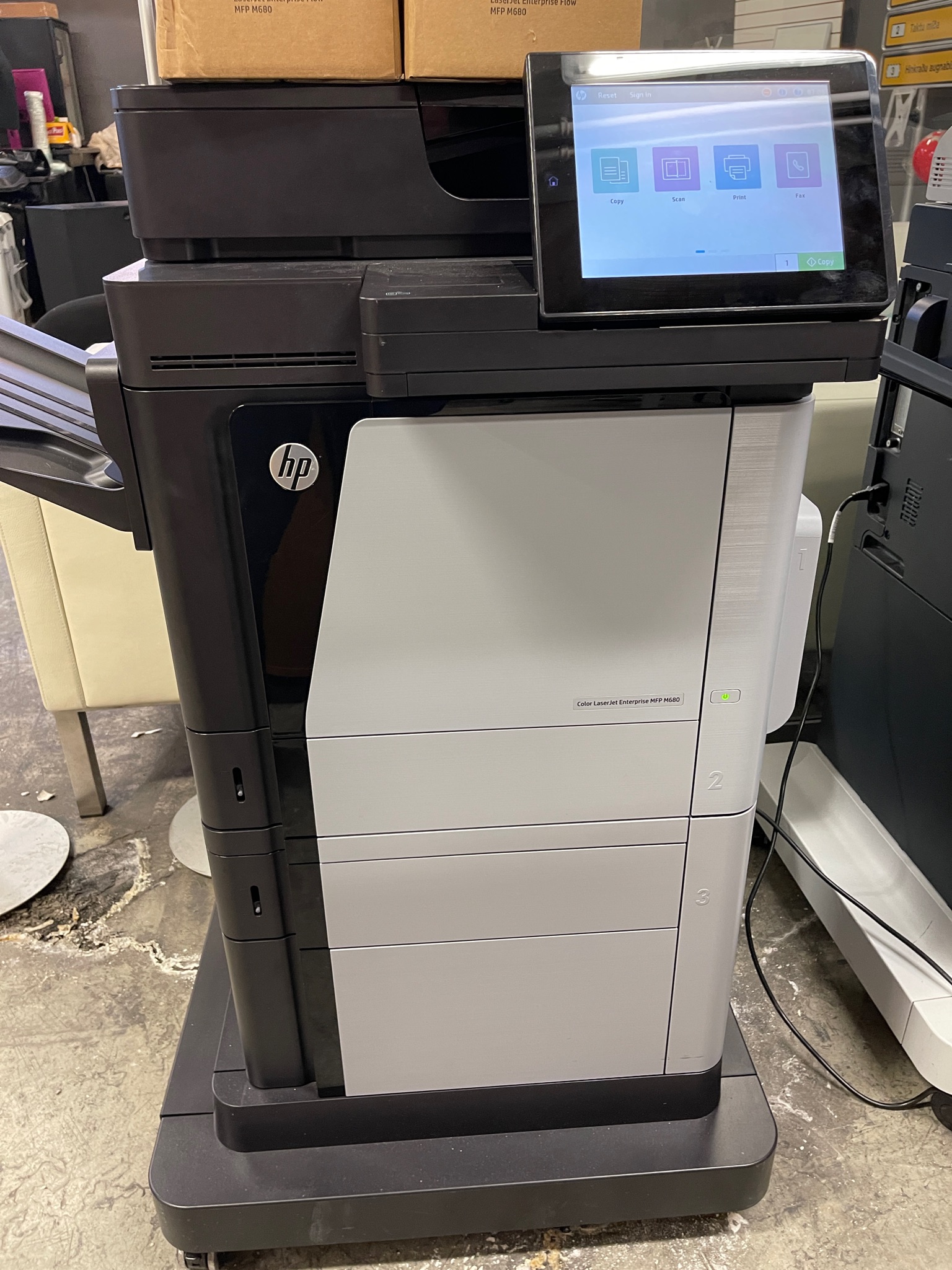 SELT / SOLD HP Laserjet litaprentari/Scan Enterprise MFP M680 + 4 tonerhylki 2