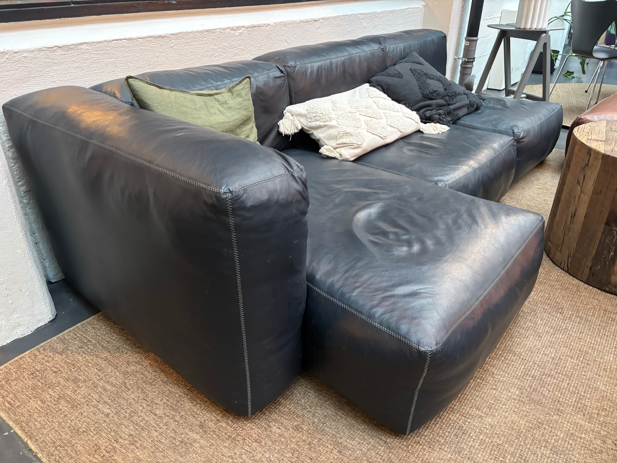 SELT / SOLD Hay leðursófi frá Epal, B250xL130xD100sm. (2 stk.) 5