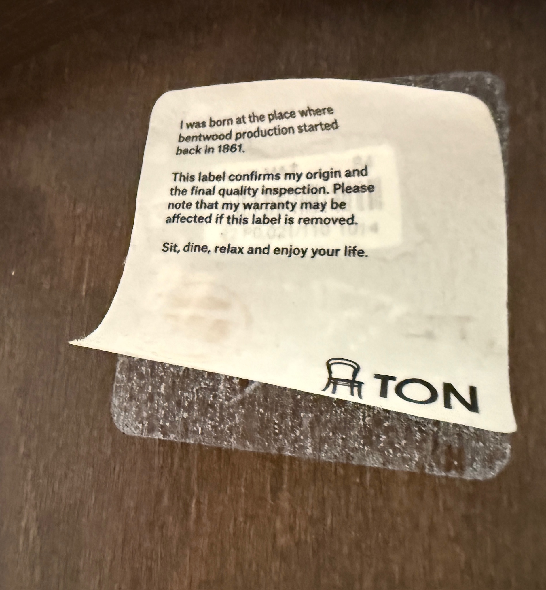 SELT / SOLD TON hönnunarstóll 7