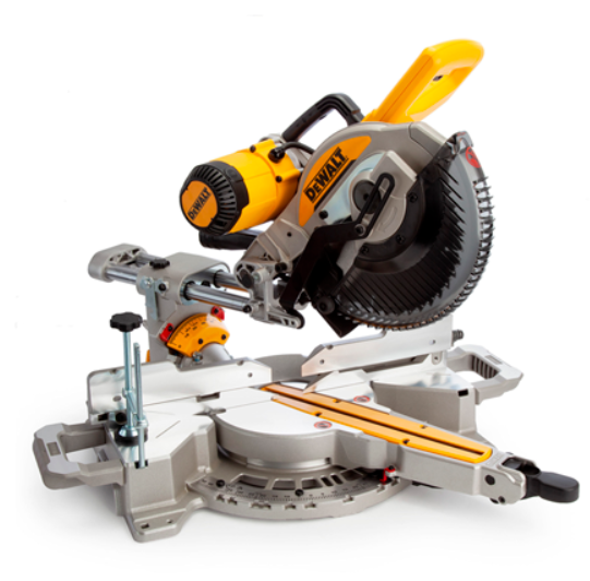 SELT / SOLD Öflug Dewalt DWS727 Geirungssög 250mm 1675W - framlenging 5