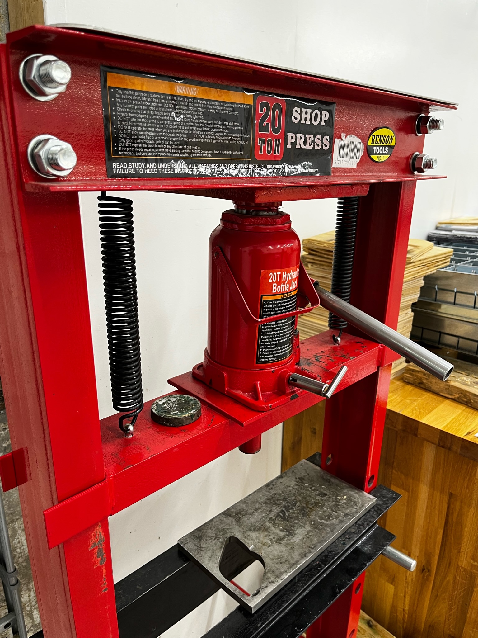 SELT / SOLD Benson Tools vökvapressa - legupressa - vökvapressa 3