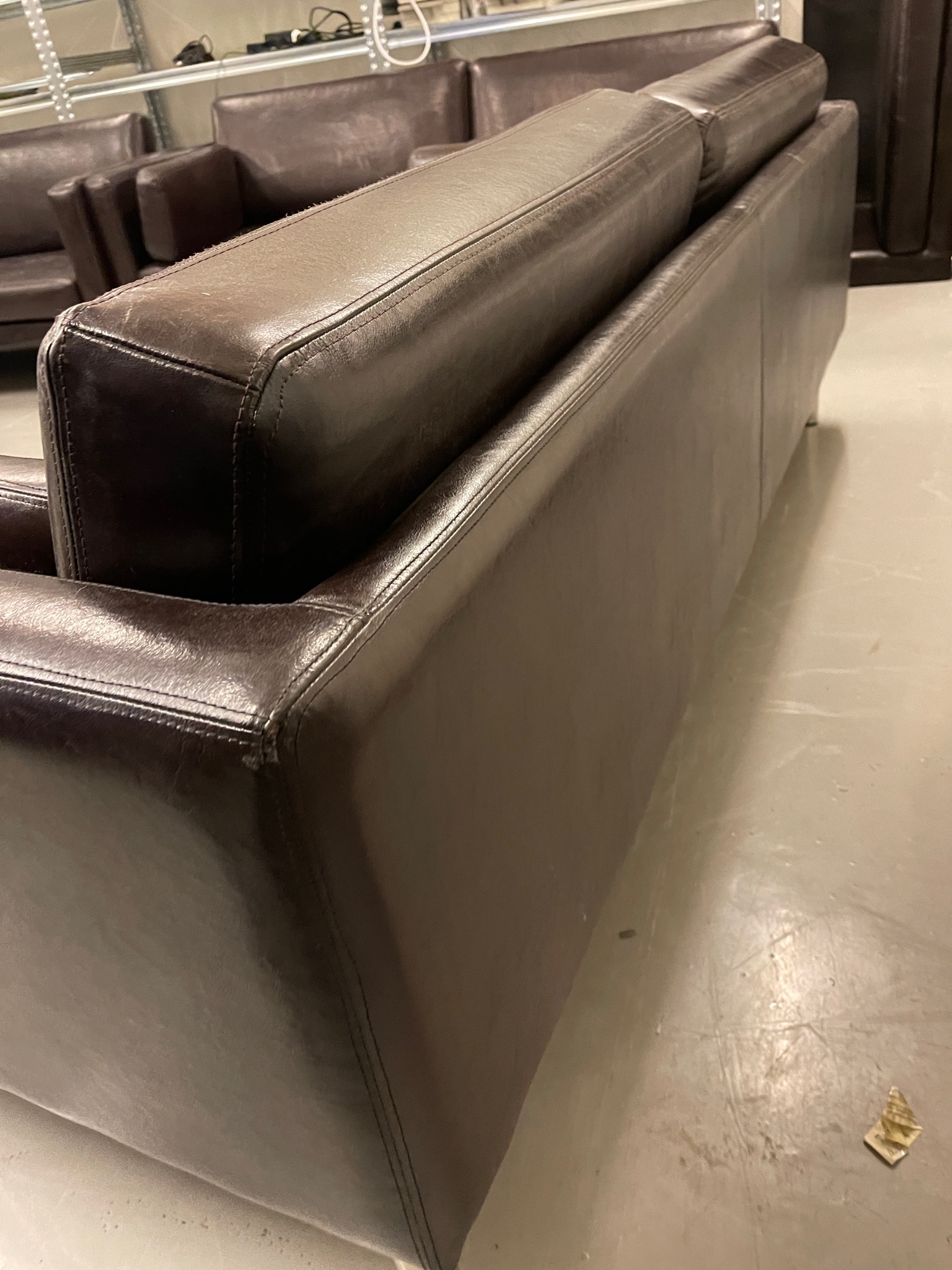 SELT / SOLD IKEA leðursófi - brúnn 8