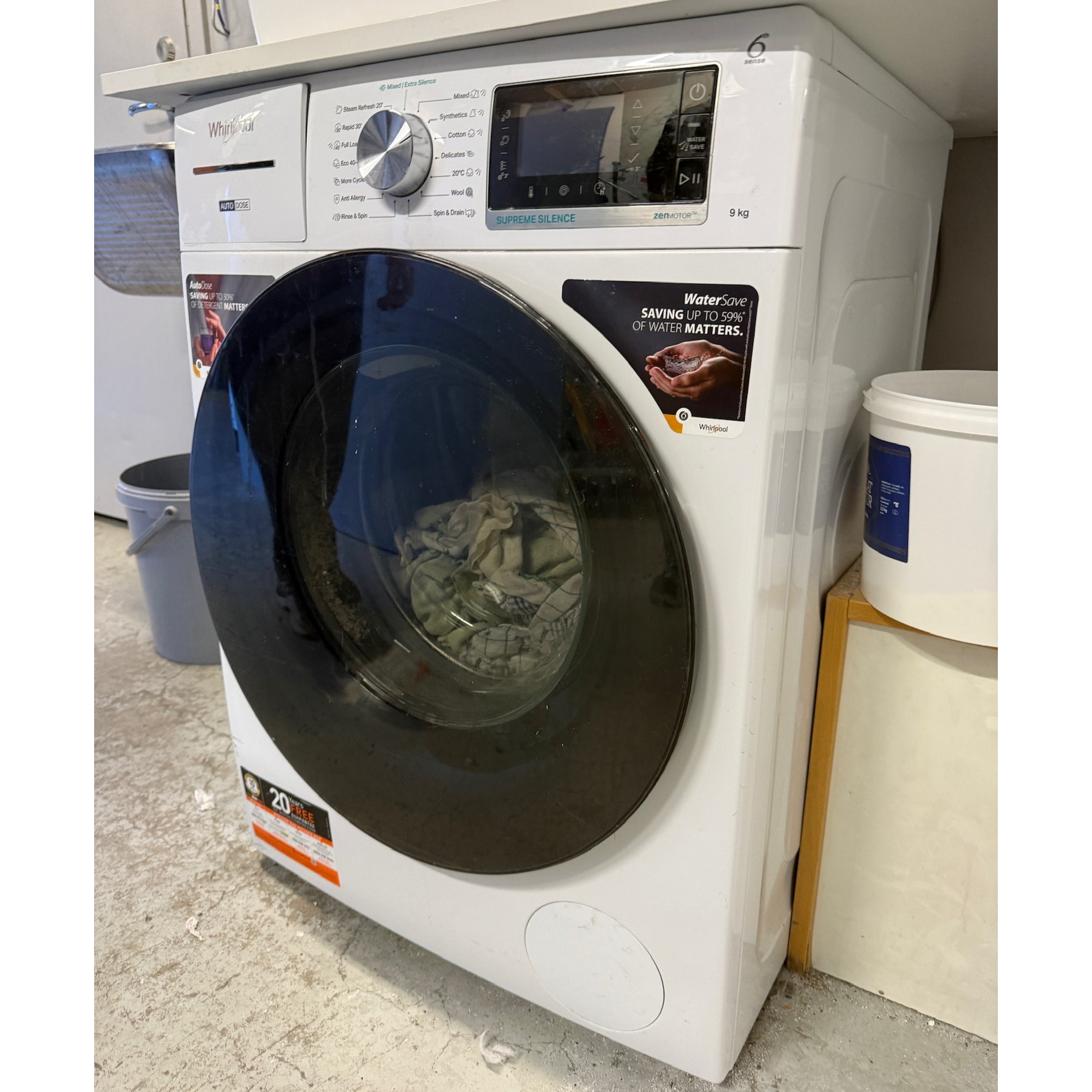 SELT / SOLD Whirlpool þvottavél, 8kg., 1400sn.