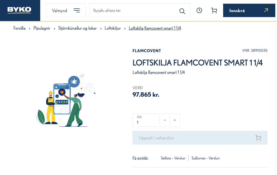 Lagnabúnaður frá Byko - Loftskilja, hitanemi og þensluker 3