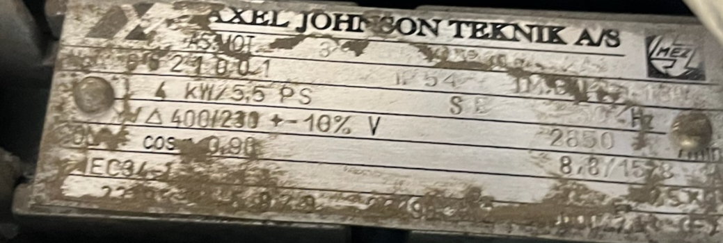 SELT / SOLD Öflug GRIT bandslípivél frá Rafver 8