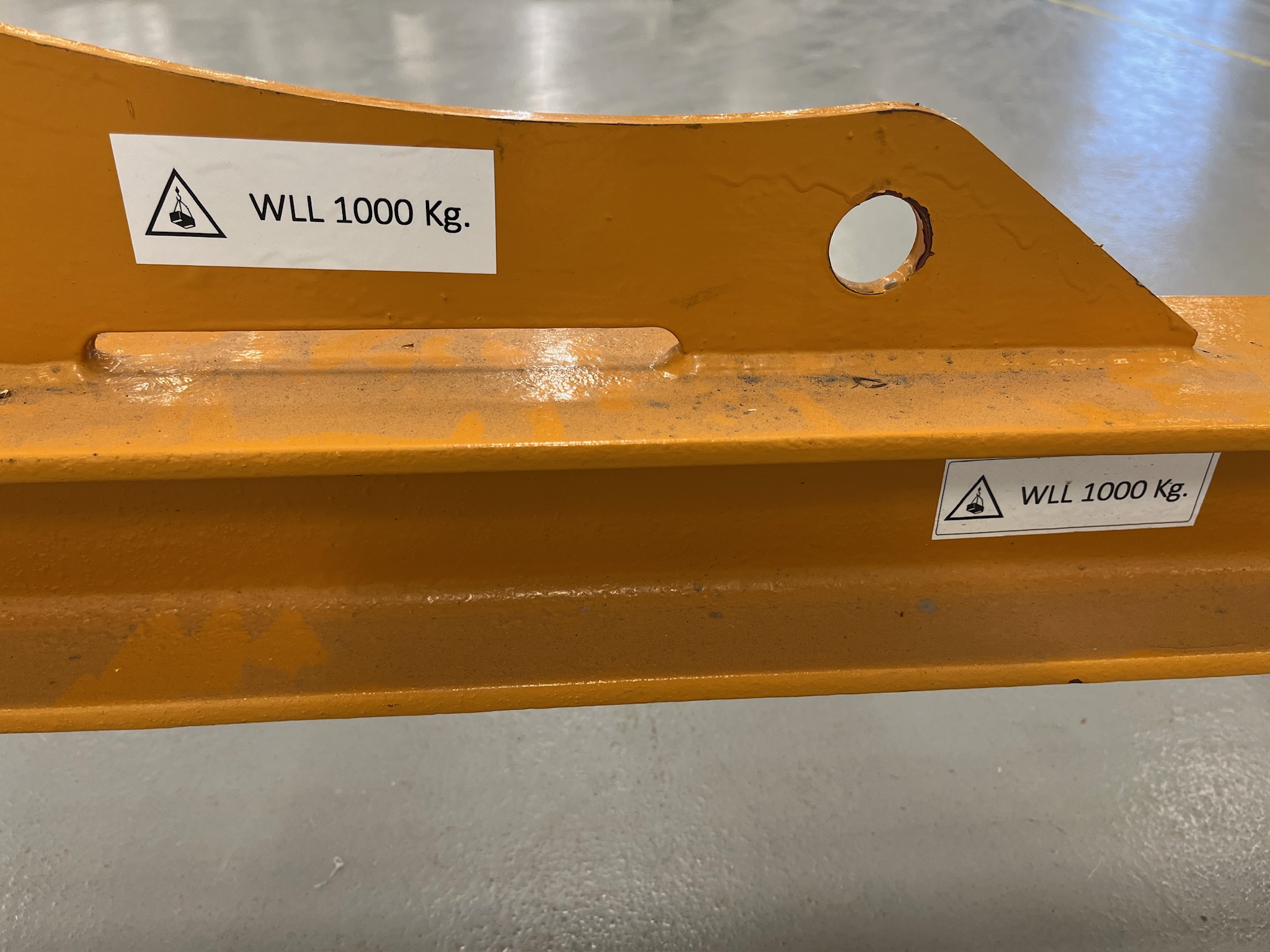 SELT / SOLD - Hífingargálgi - 1 tonn - 3 metrar - sérsmíði 6