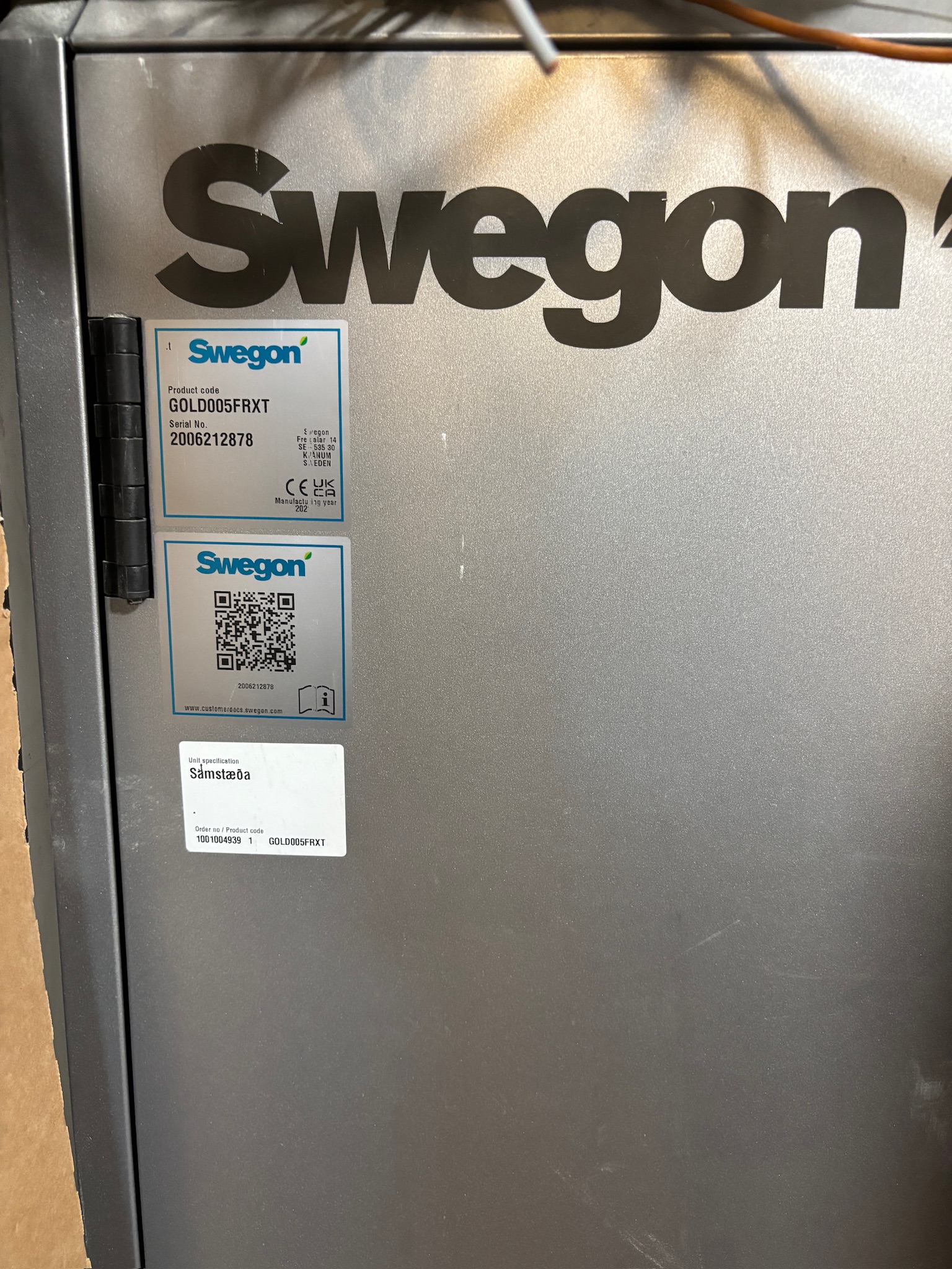 SELT / SOLD Swegon loftræstissamstæða & loftræstirör - nánast ónotað 3