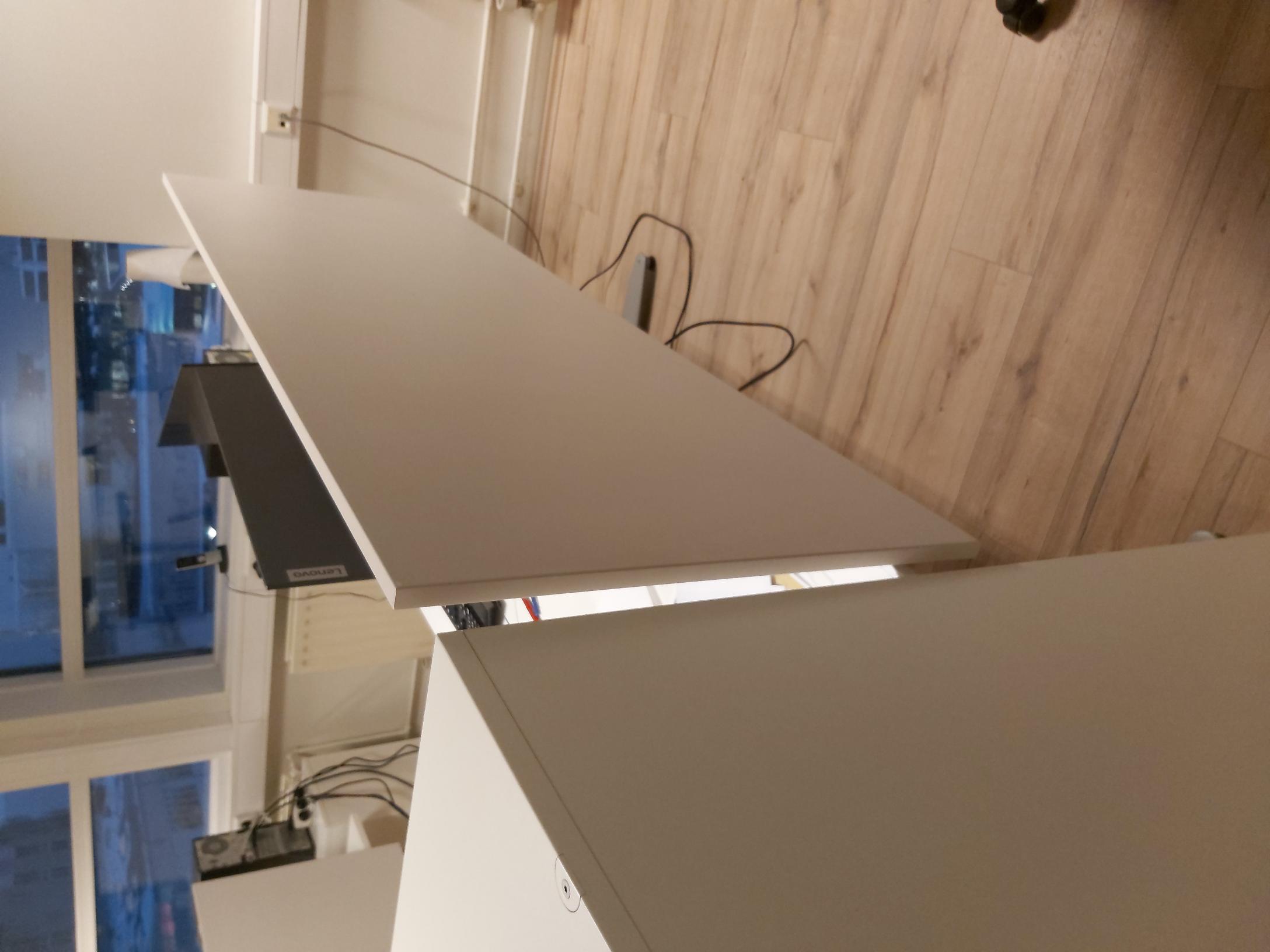 SELT/SOLD Borðskilrúm 160x60 sm ljósgrátt - 5 stk til. 2