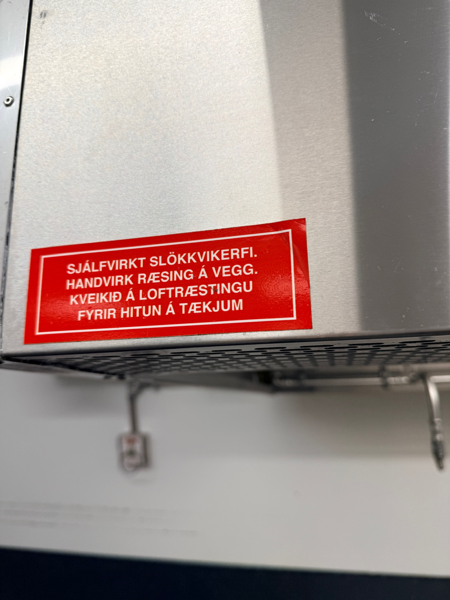 Háfur með Amerex slökkvikerfi, B225 x D110 x H50 sm 8