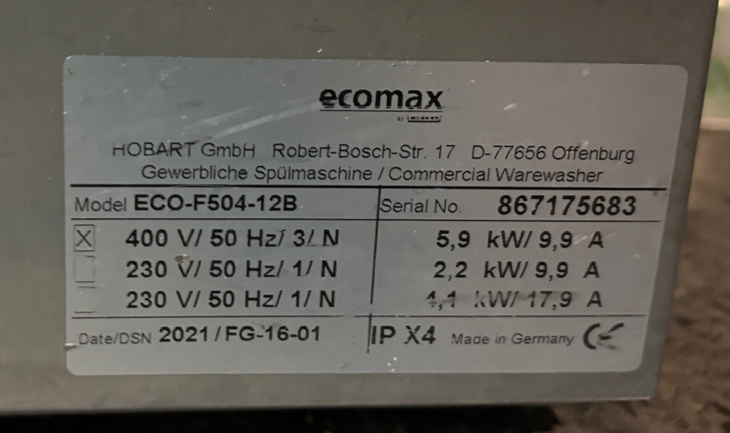 SELT / SOLD Hobart Undirborðsvél Ecomax (2021) 6