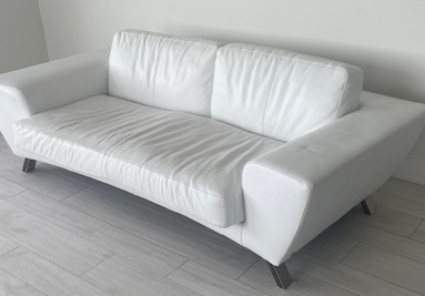 SELT / SOLD Leðursófi Sófi 225x100 Natuzzi