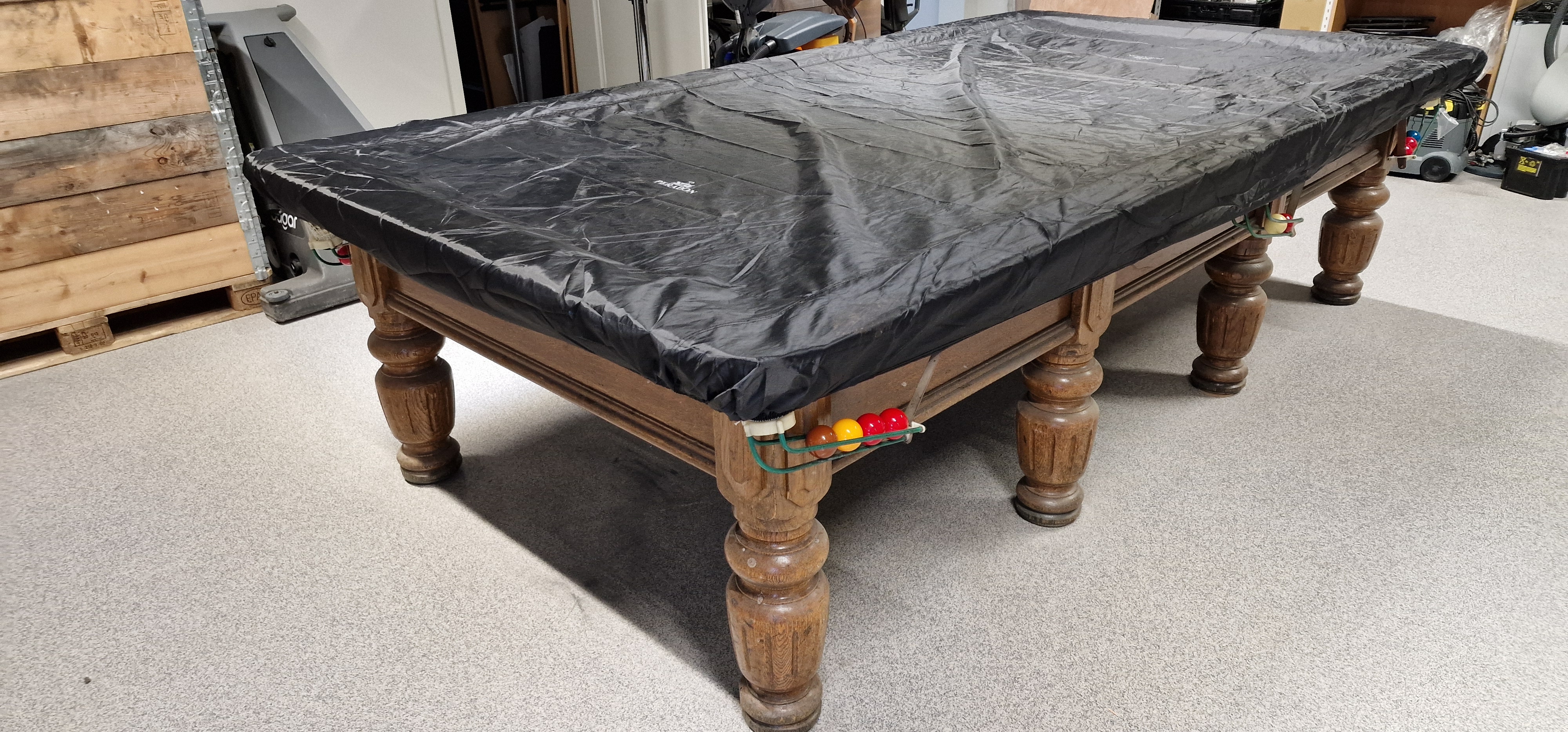 SELT / SOLD Vandað Riley Snookerborð 12 ft - 320 x 170sm 2