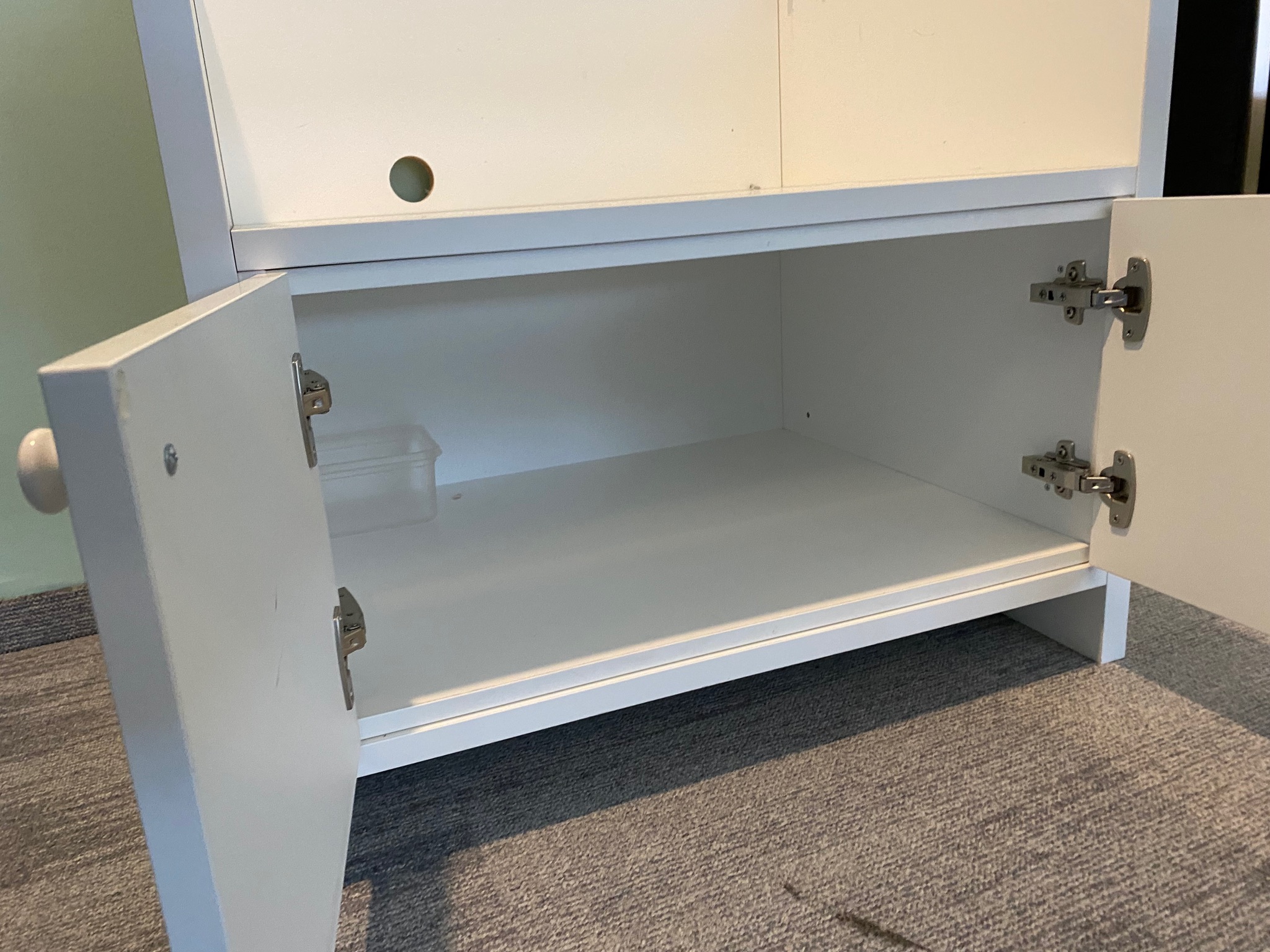 SELT / SOLD - Vönduð skápaeining, B75 D60 H75 sm. (2 stk.) 4