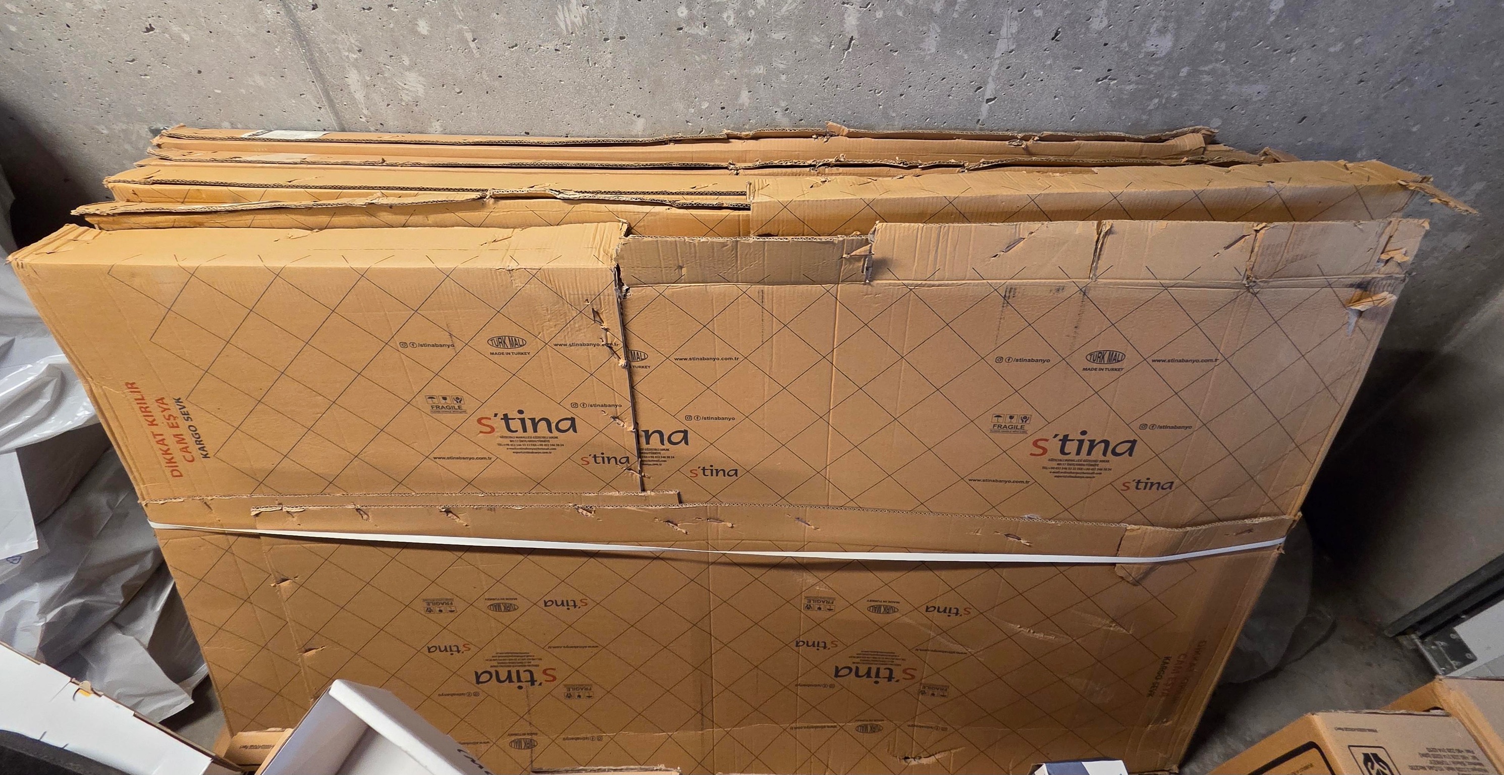 SELT / SOLD - Sturtugler, H200xB120sm. (6 stk.) - ónotað 10