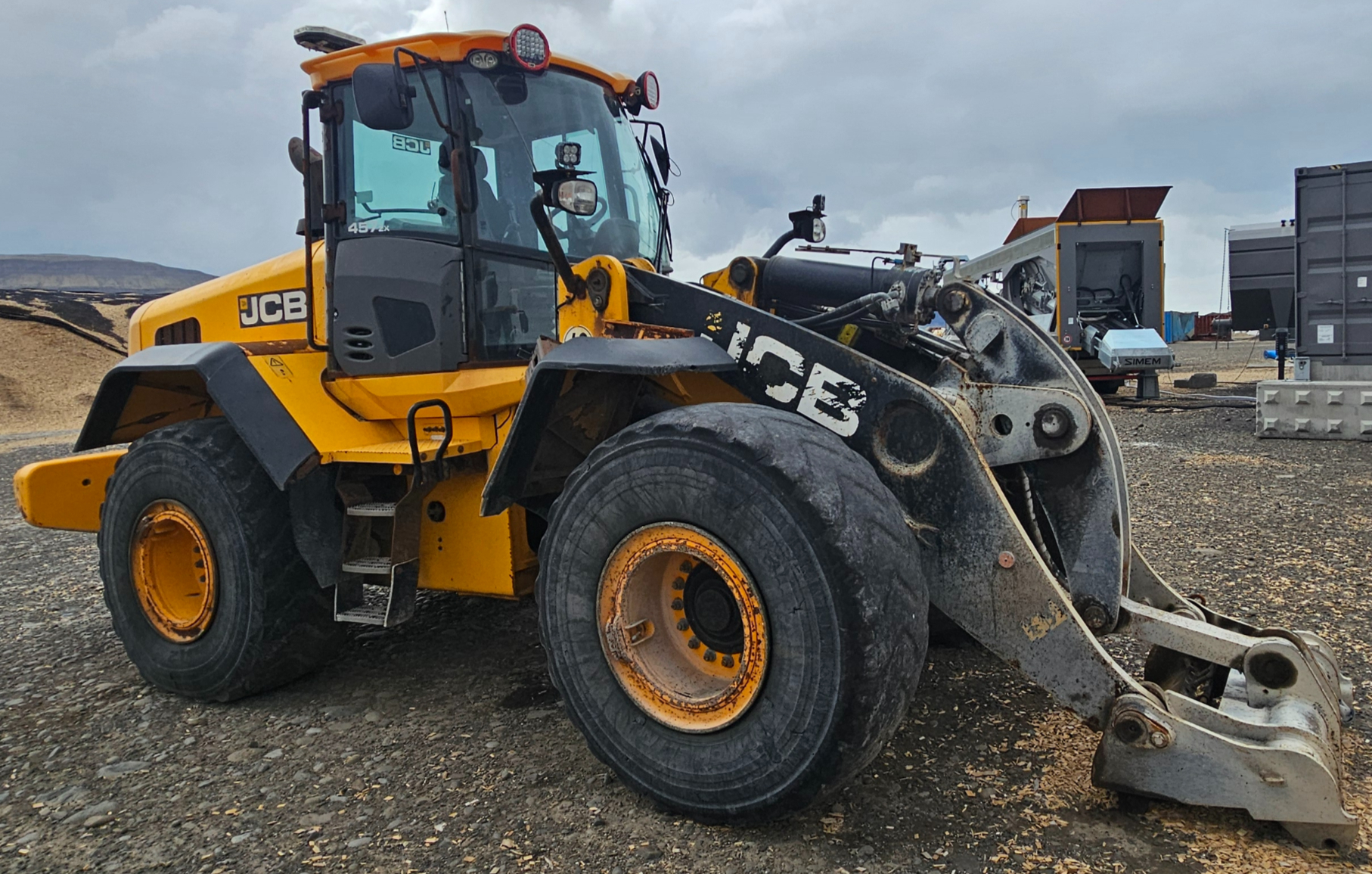 SELT / SOLD JCB 457 ZX - 2012 hjólaskófla - vinnustundir 7100 2