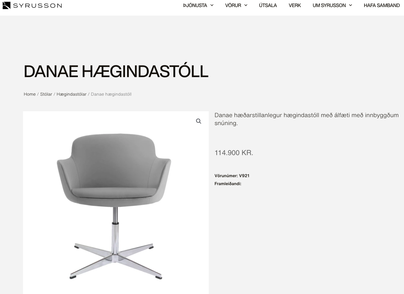 Narbutas hægindastóll frá Sýrusson, (1 stk.) 6