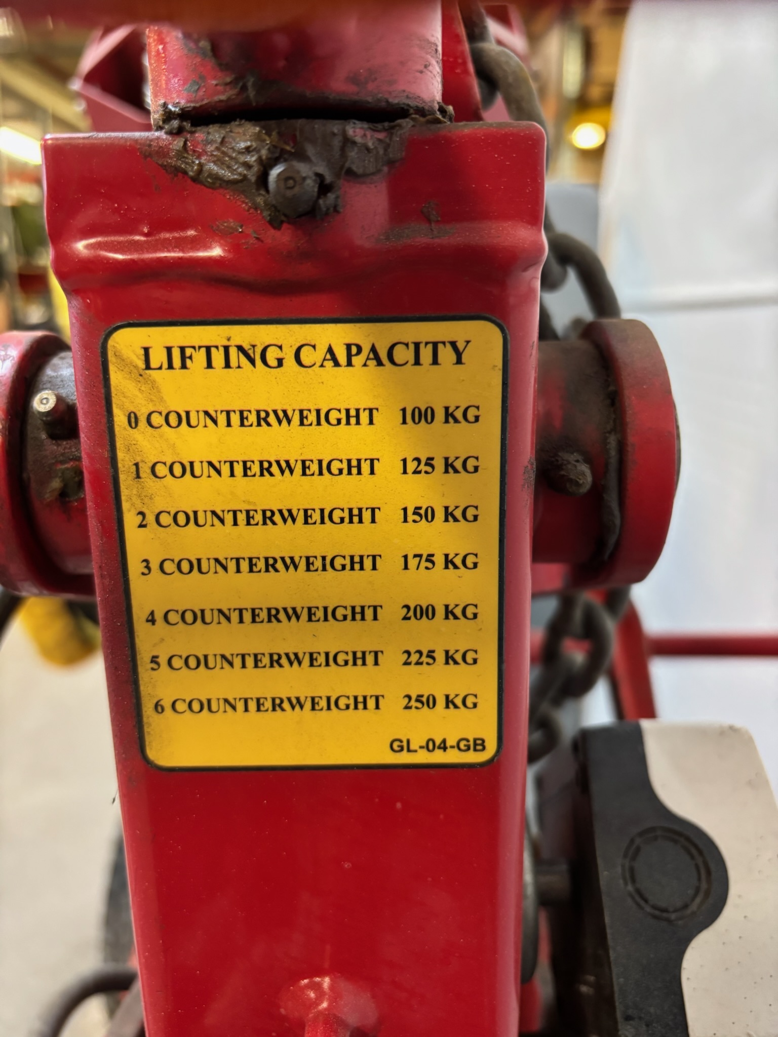 SELT / SOLD Glasslift 250 – Glerlyfta með sogskálum 9