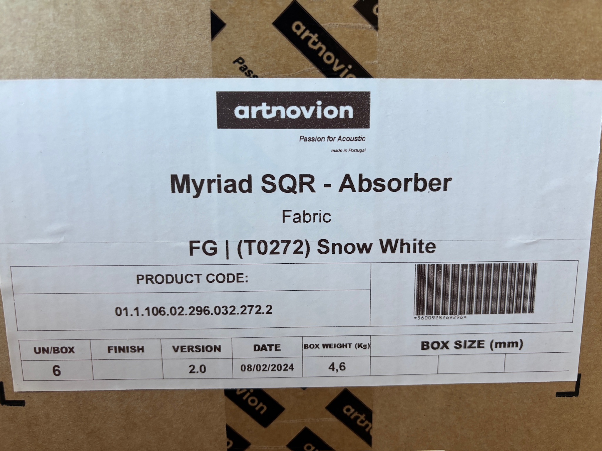 SELT / SOLD Artnovion hljóðvistarplötur frá Exton, ónotað 11