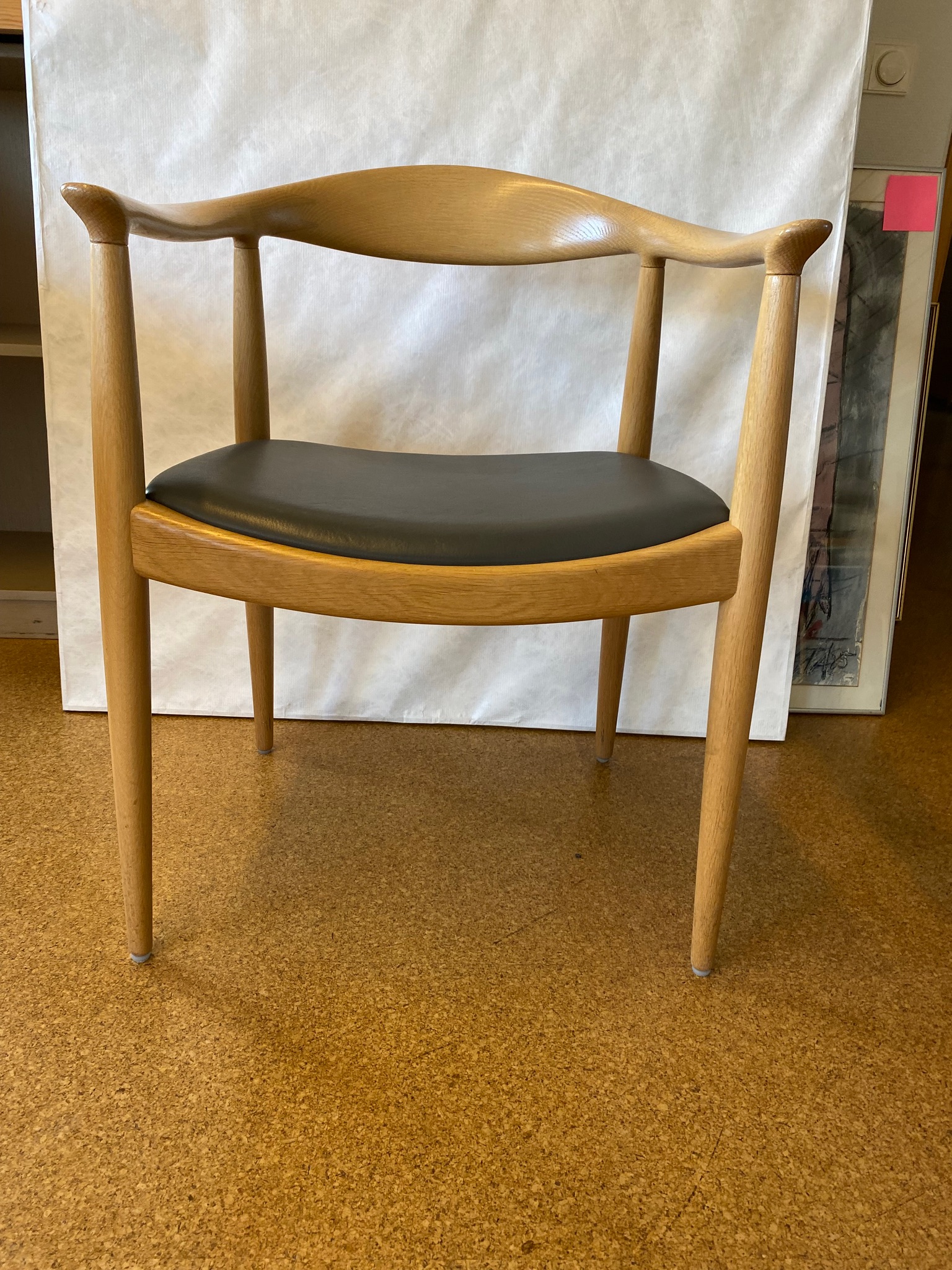 SELT / SOLD - Johannes Hansen hönnunarstóll ''The Chair'' (2 stk.) 2