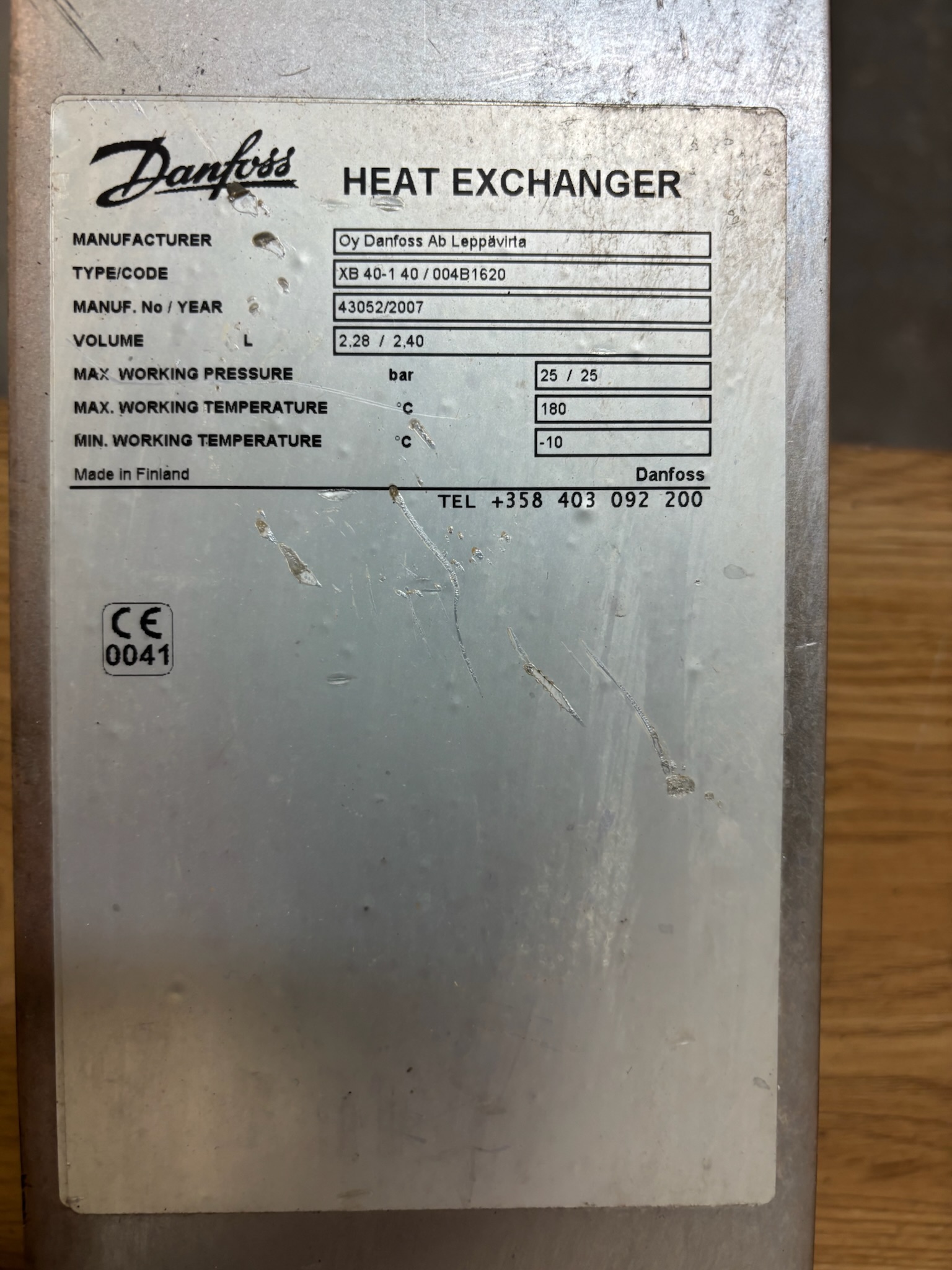 SELT / SOLD Danfoss varmaskiptir, 40 platna 5