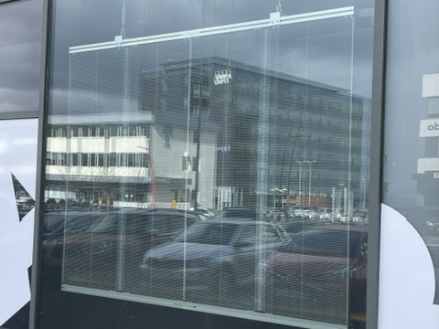 SELT / SOLD Rimla LED skilti gegnsætt H180 x 200 sm 3