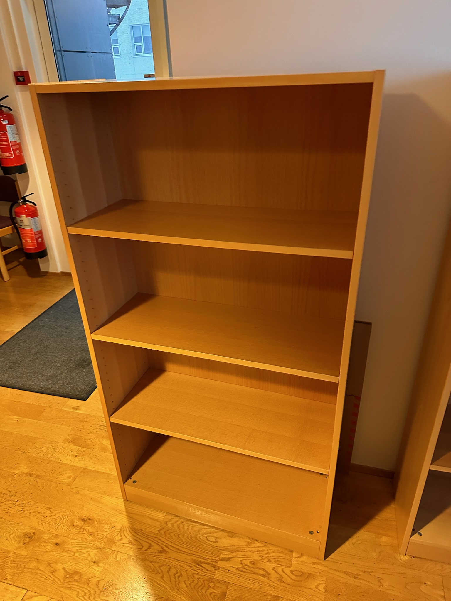 SELT/SOLD Bókahillur frá Á. Guðmundsson, H150 x B80 x D31 sm. (19 stk.)