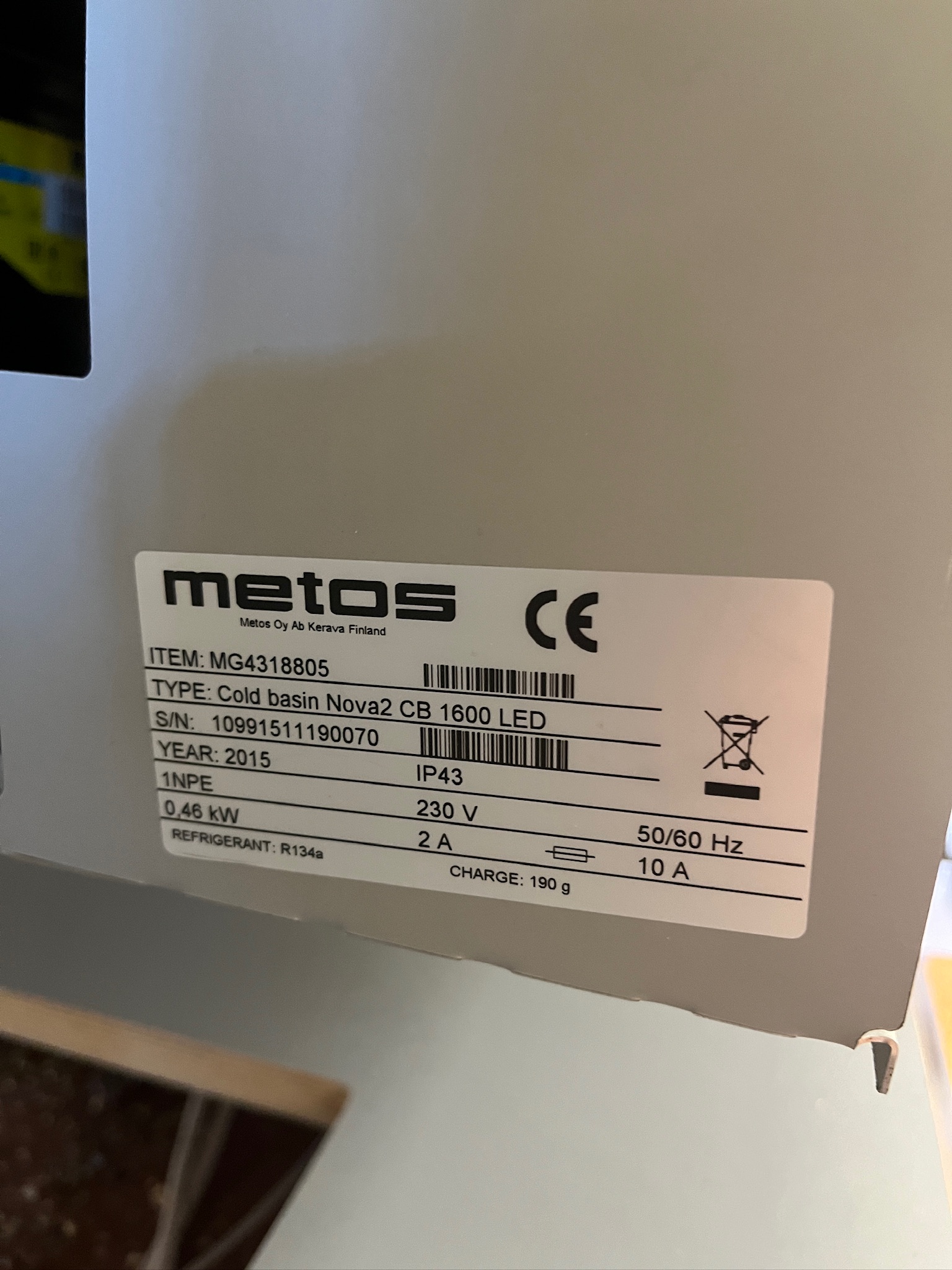 SELT - SOLD Mötuneytislína, vönduð sérsmíði METOS L595 x B230 x D115 x H89 sm 11
