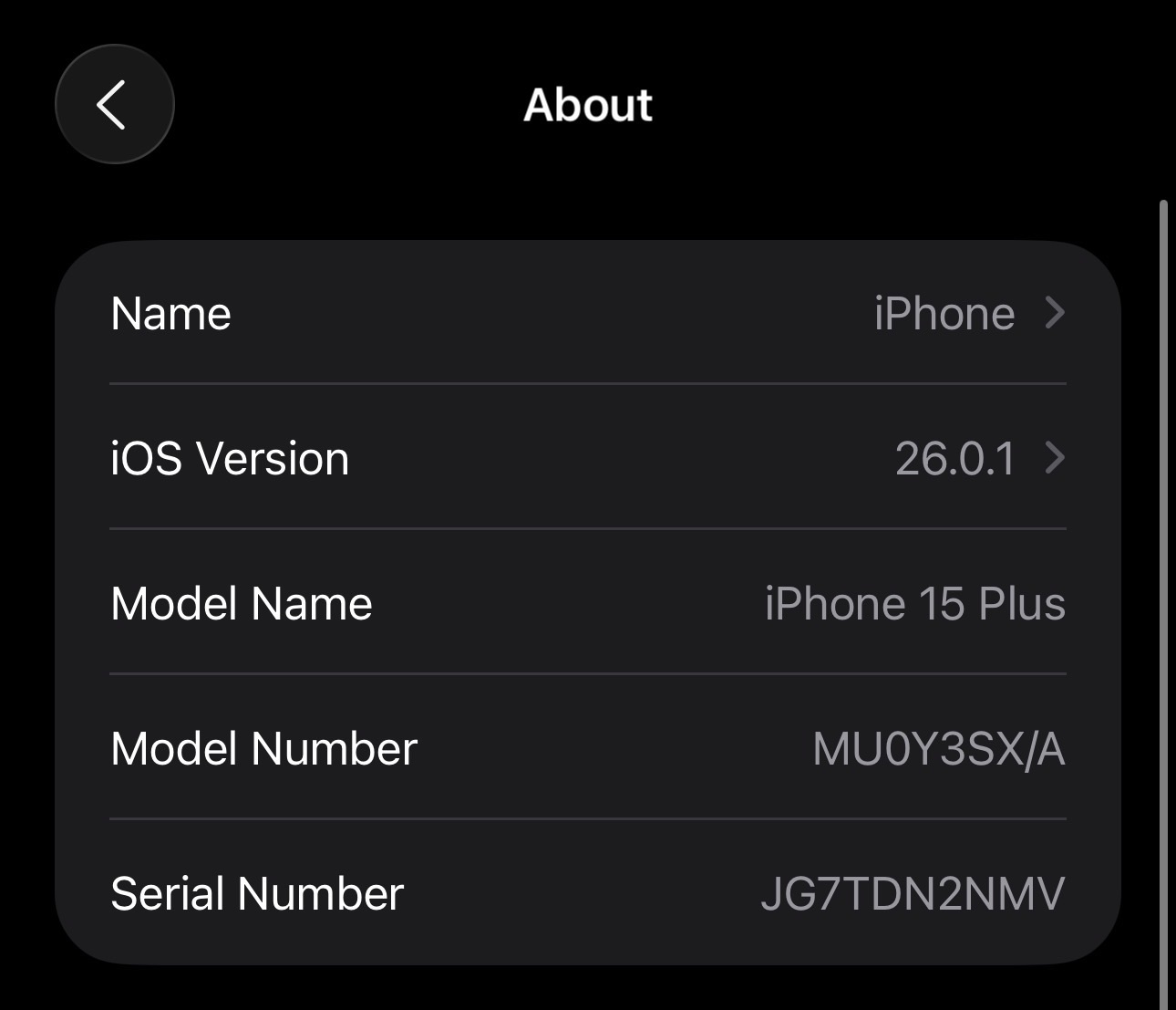 SELT / SOLD Apple iPhone 15 Plus, 128GB 6