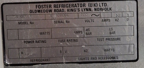 SELT / SOLD Foster Gastronom 90 stálkælir 11